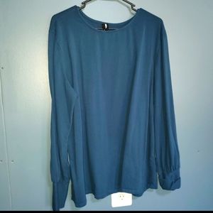 Long sleeve blue tee XXL